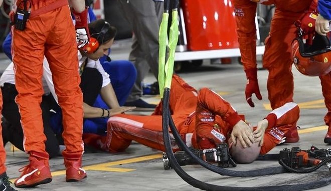 To ατύχημα που “μαύρισε” το Γκραν Πρι του Μπαχρέιν- Οδηγός πάτησε μηχανικό της Ferrari (βίντεο)