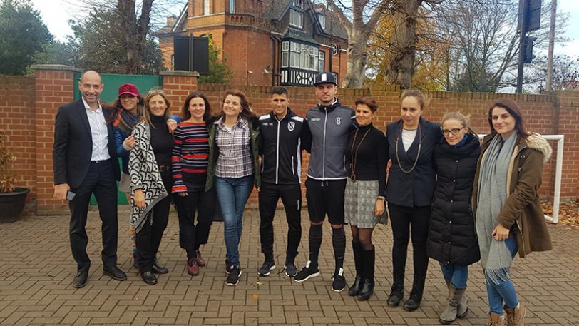 H επίσκεψη του ΠΑΟΚ στο Ελληνικό σχολείο του Λονδίνου
