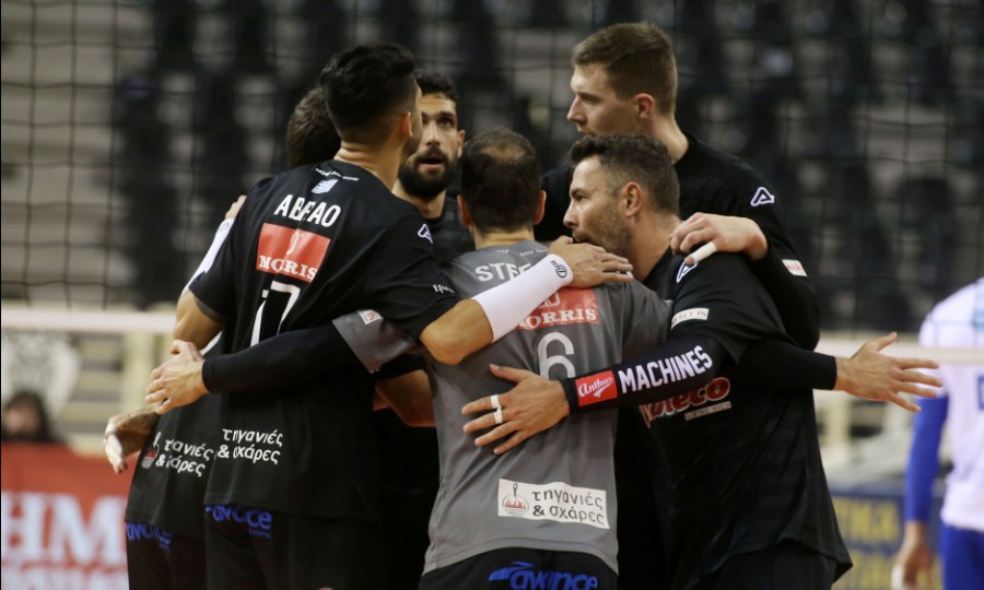 Στην 2η θέση της Volley League επέστρεψε ο ΠΑΟΚ μετά τη νίκη με 3-0 σετ επί του Ηρακλή