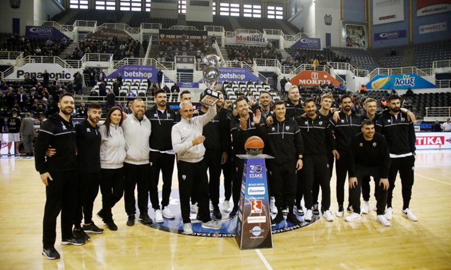 Την αποθέωση γνώρισαν στο Παλατάκι, οι παίκτες του ΠΑΟΚ για το Κύπελλο που κατέκτησαν στο βόλεϊ