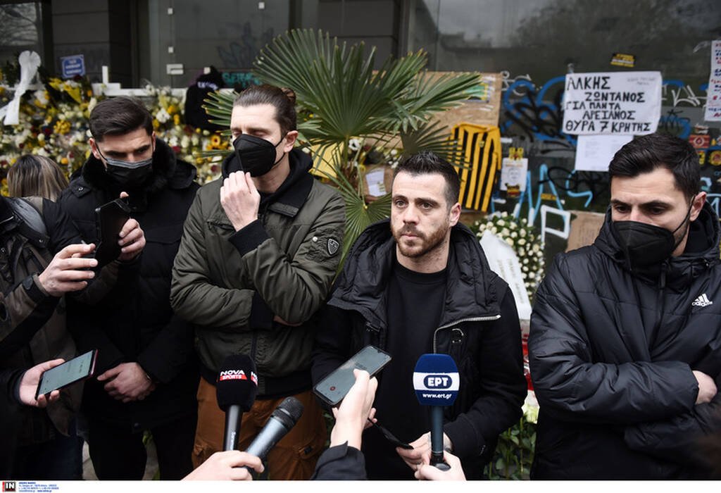 Στο σημείο που δολοφονήθηκε ο Άλκης Καμπανός βρέθηκαν παίκτες του ΠΑΟΚ, του Άρη, του Ηρακλή και της Καλαμαριάς