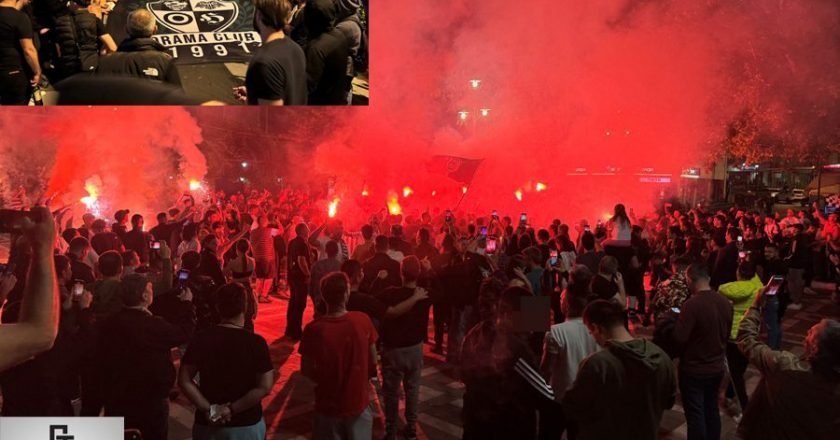 Πανηγυρισμοί Δραμινών για τον ΠΑΟΚ