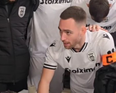 Το… σύνθημα για το μεγάλο ντέρμπι ΑΕΚ – ΠΑΟΚ στην Αθήνα έδωσε ο Αντρίγια Ζίβκοβιτς στα «ασπρόμαυρα» αποδυτήρια