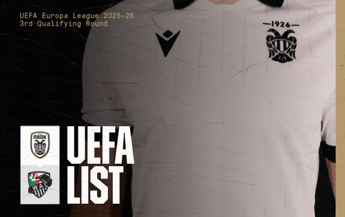 ΠΑΟΚ: Συμπεριλήφθηκαν Βολιάκο – Μπιάνκο στην ευρωπαϊκή λίστα