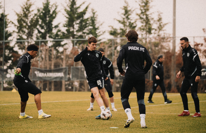 O ΠΑΟΚ συνεχίζει την προετοιμασία του για το εκτός έδρας παιχνίδι με τη Λιόν