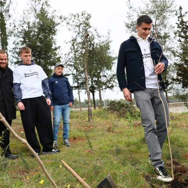«Μία ομάδα, ένα δάσος»: Ο ΠΑΟΚ φύτευσε 1.926 δέντρα για τα 100 χρόνια στην Τούμπα